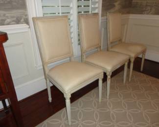 One of the chairs has stains