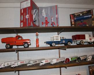 Metal toy trucks