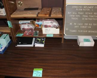 Owner was a toy dealer - show setups including shelving, signage, display items
