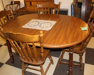 Informal dining table (basement) with four chairs