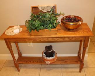 Whitacre's entry or sofa table