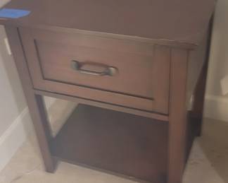Highstand 1 drawer and lower shelf, wear on top, 24” wide, 18” deep, 28” tall