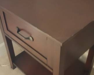 Highstand 1 drawer and lower shelf, wear on top, 24” wide, 18” deep, 28” tall