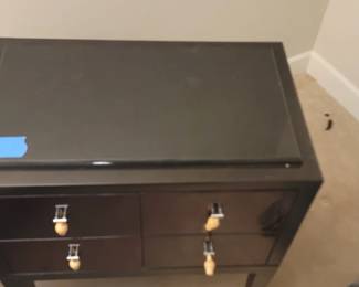 Marble top nightstand, handmade in Colombia, exclusively for today’s custom design, 4 drawer, 18” deep, 30” wide, 31” tall