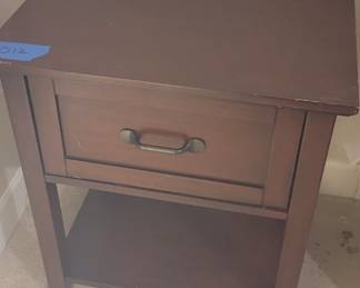 Highstand 1 drawer and lower shelf, wear on top, 24” wide, 18” deep, 28” tall