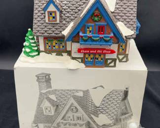 DEPARTMENT 56 Discontinued ‘Skate And Ski Shop’ * Christmas ‘Snow Village’