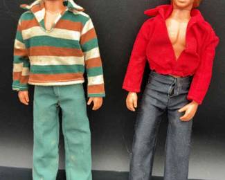 Vintage Shaun Cassidy & Hardy Boys Parker Stevenson 12” Dolls * 1978 Kenne