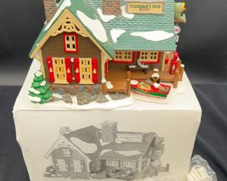 Department 56 Retired Fisherman‘s Nook Resort’ * Christmas ‘Snow Village’