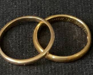 14K Gold Rings Bands