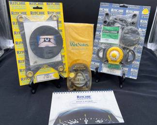 NEW Ritchie Compass With Kayak Tiedown & Mounting Kits * Wet Notes Waterproof Notebook.