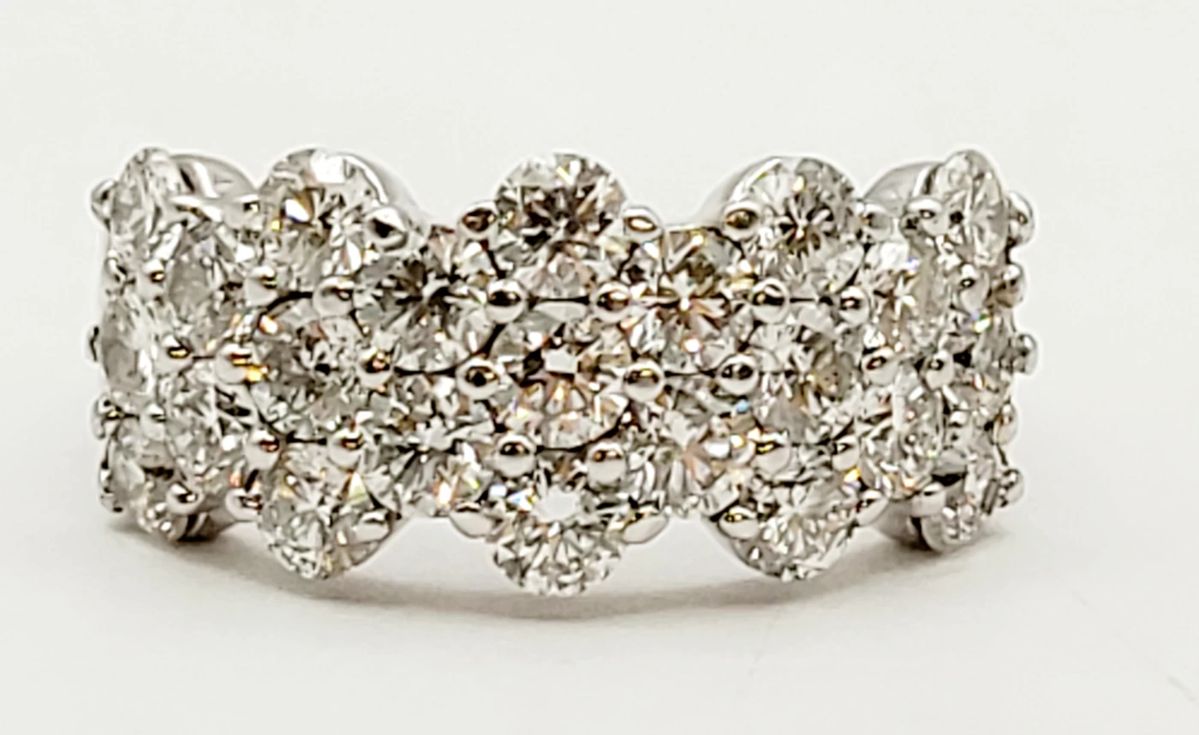 14KT White Gold ring 2.30 carats of DIAMONDS!! Appraised and we have the paperwork.