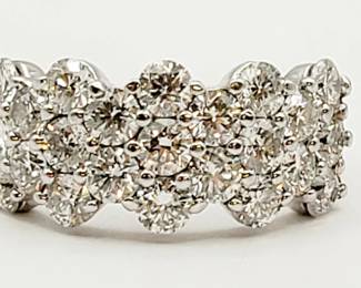 14KT White Gold ring 2.30 carats of DIAMONDS!! Appraised and we have the paperwork.
