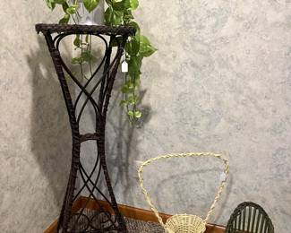 Antique plant stand