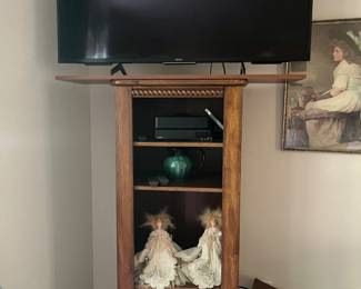 Antique Book shelf and TV