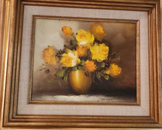 Floral Oil on Canvas