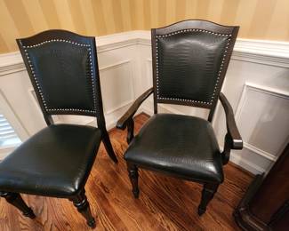 Dining Chairs with nail head trim