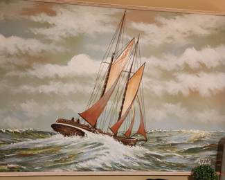 Amazing Oil on Canvas by Welch