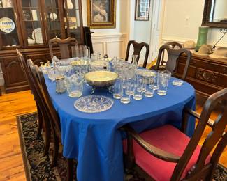 Dining room set- table, chairs, china cabinet, and sideboard in great condition