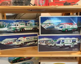 Hess toy trucks in original boxes