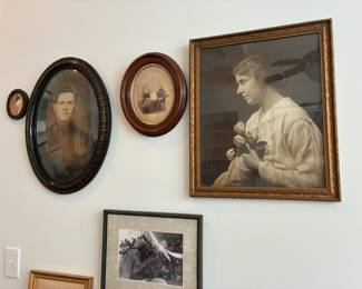Antique framed photographs