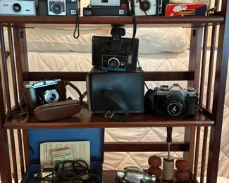Vintage cameras and electronics