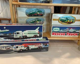 Hess toy trucks in original boxes