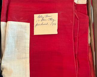 13 star American flag purchased during the Bicentennial in 1976