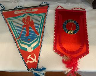 Russian flags purchased at a hockey game