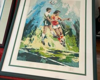 Wayland Moore "Soccer" signed and numbered print