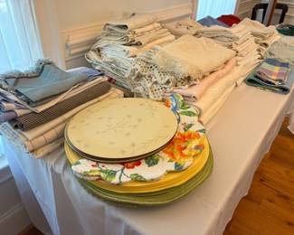 Vintage table linens