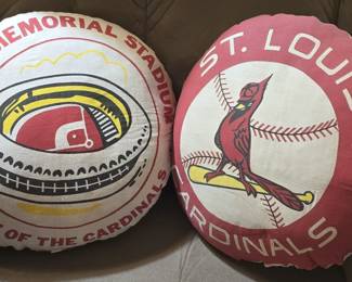 VINTAGE ST. LOUIS CARDINALS BUSCH STADIUM PILLOWS