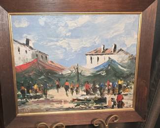 ORIGINAL MID CENTURY OIL PAINTING