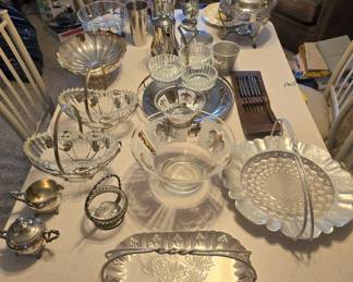 MID CENTURY SERVING PIECES