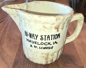 ADVERTISING STONEWARE HAVELOCK, IOWA