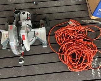 AAE081- Porter Cable Saw And Extension Cord