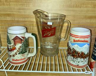 BEER PITCHER & MUGS
