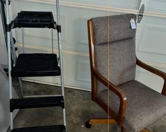 STEP LADDERS & OFFICE CHAIRS