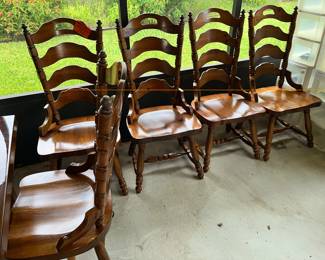 HEAVY LADDERBACK CHAIRS