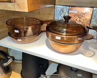 CORNING WARE VISIONS COOKWARE - SEVERAL PIECES!