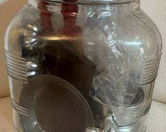 Vintage jar & kids toys