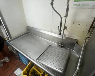 CCS006 Wasserstrom Commercial Kitchen Sink