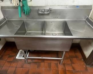 CCS009 NSF Double Bowl Commercial Sink