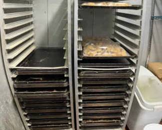 CCS067 Two Rolling Carts With Trays