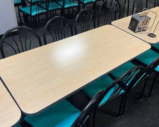 CCS085 Wood Laminate Table + 6 Chairs