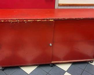 CCS056-Wooden Rolling Cabinet