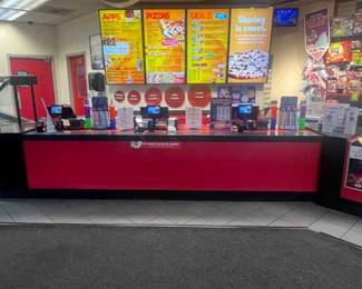 CCS160 Red Cabinets And Corner Piece