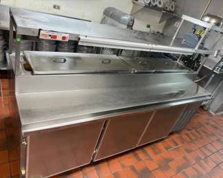 CCS031 Mobile Refrigerated Food Prep Counter