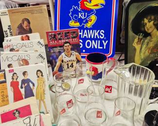 K. U.  collectibles.  7-Up glasses