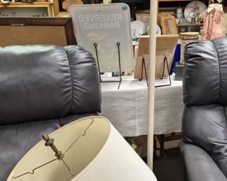 "Project" parlor lamp w/ original shade