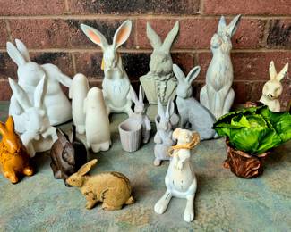 Much, much home decor!! Rabbits from Jamie's Secret Garden